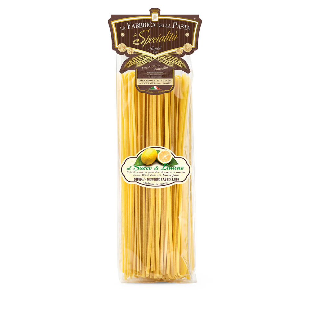 La Fabbrica Della Pasta Linguine Lemon Flavor Pasta, #L516, 17.6 oz | 500gr
