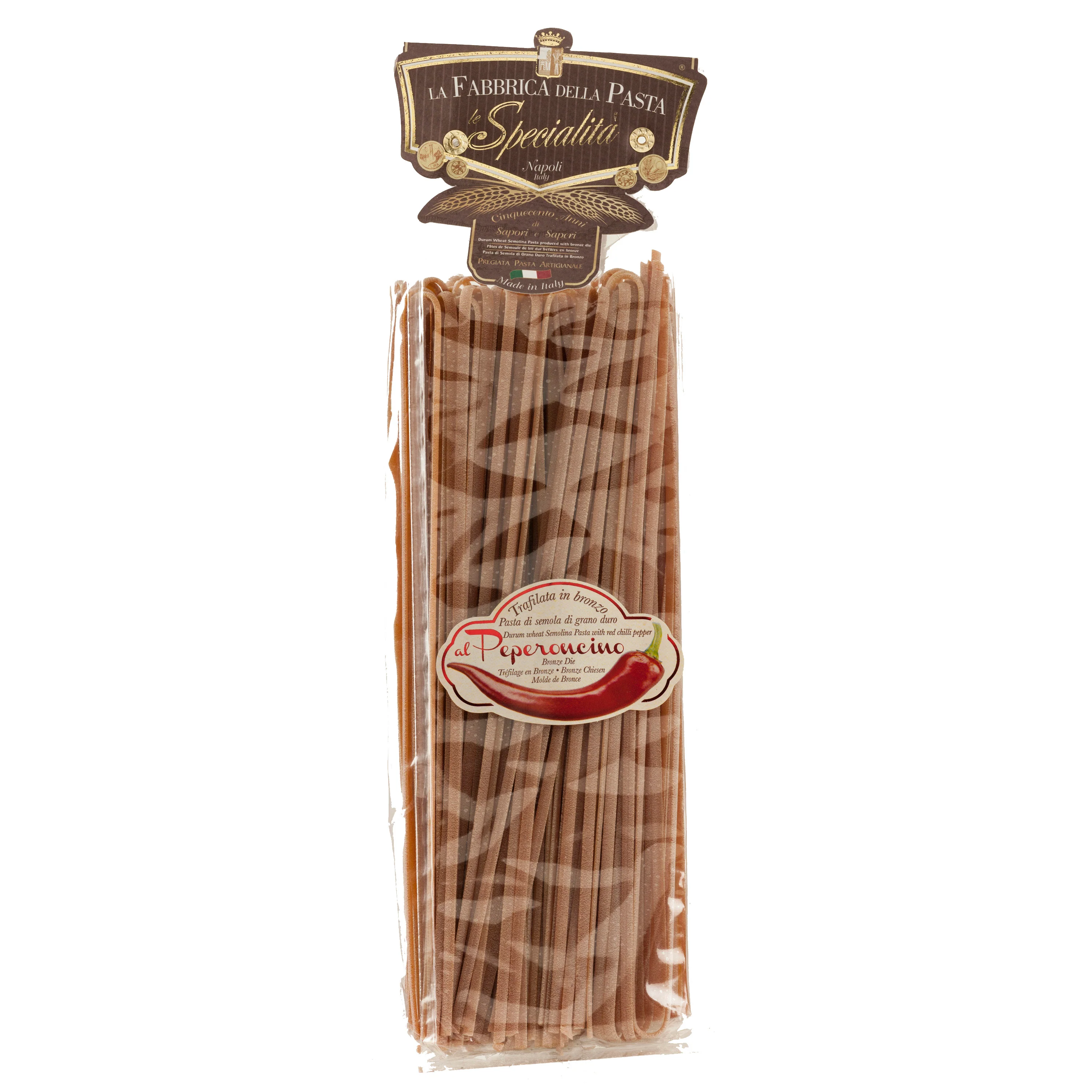 La Fabbrica Della Pasta Linguine with Chili Pepper, #514, 17.6 oz | 500g