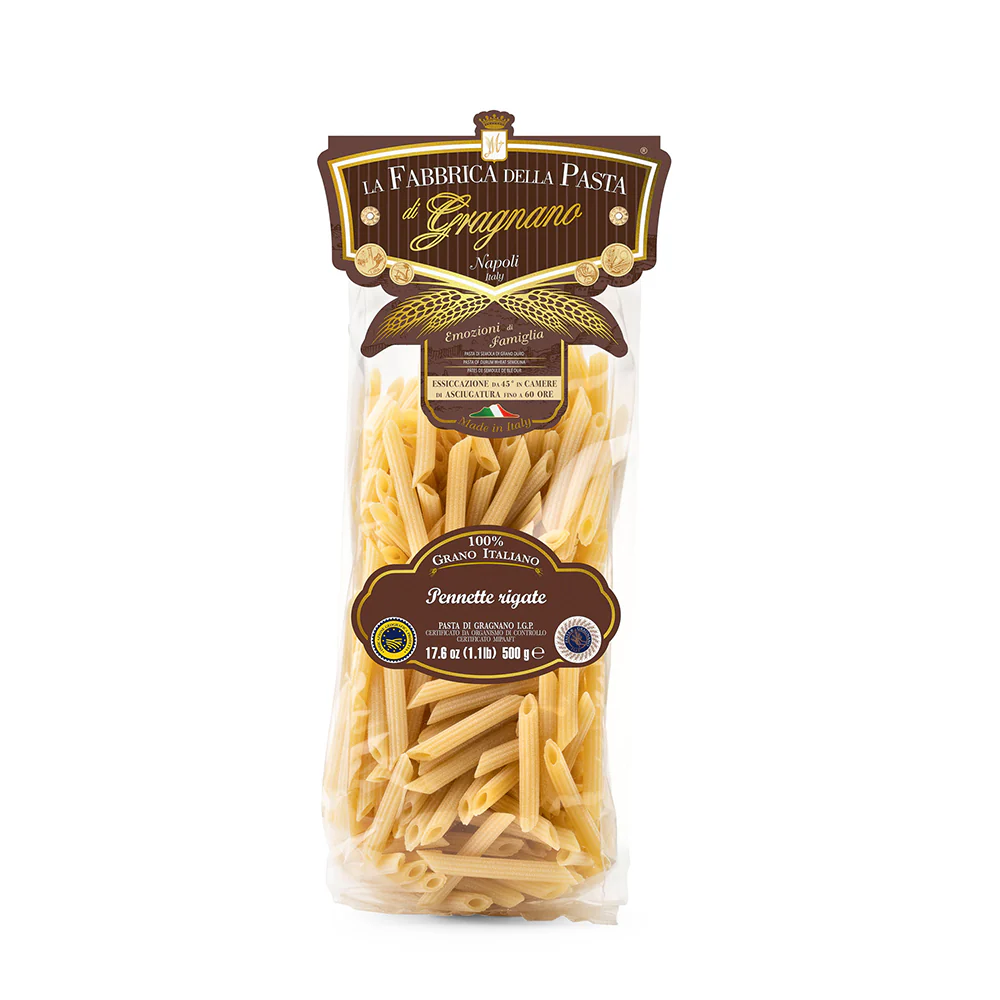 La Fabbrica Della Pasta Pennette Rigate, #558, 17.6 oz | 500g