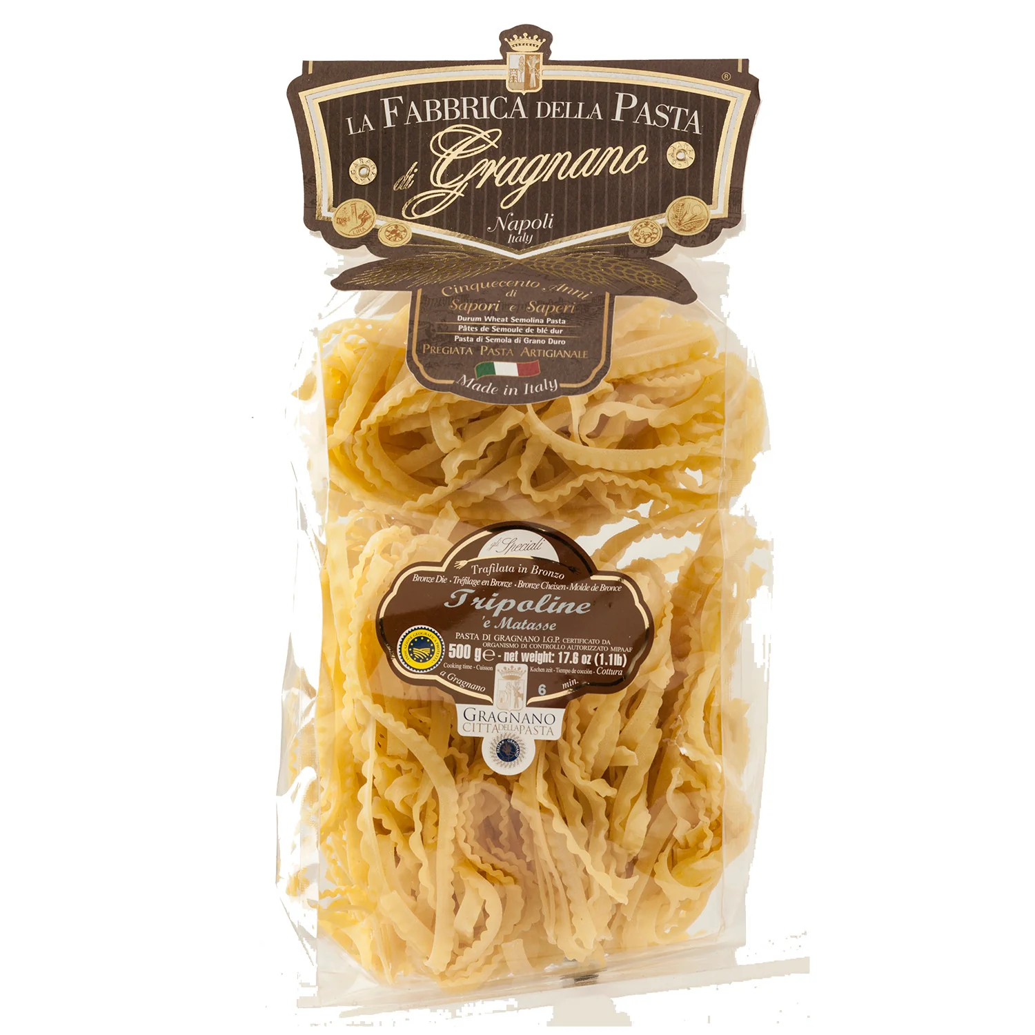 La Fabbrica Della Pasta Tripoline Matasse, #468, 17.6 oz | 500gr
