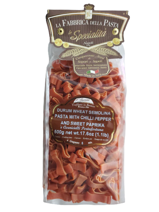 La Fabbrica Della Pasta Curnicielli Portafortuna Peperoncino, #590, 17.6 oz | 500g