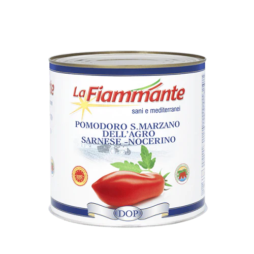 La Fiammante San Marzano DOP Whole Peeled Tomatoes, 90 oz | 2550g