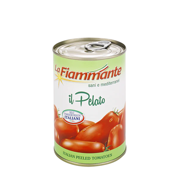 La Fiammante Whole Peeled Tomatoes in Juice, 14 oz | 400g
