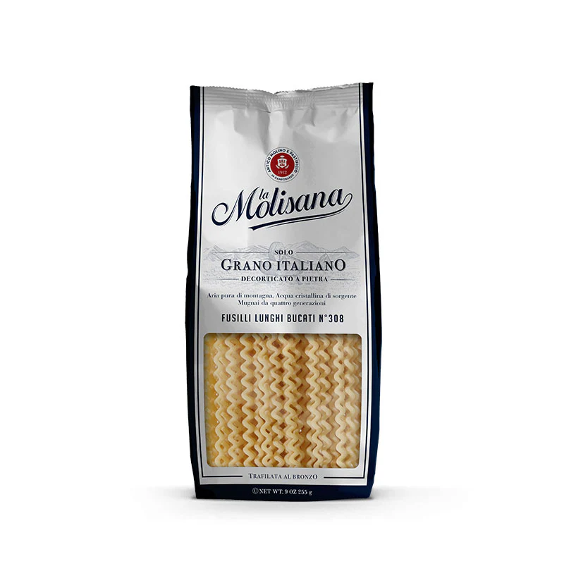 La Molisana Fusilli Lunghi Bucati Pasta #308, 1.1 lb | 500g
