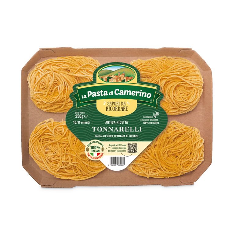 La Pasta di Camerino Tonnarelli Egg Pasta, Bronze Die, 8.8 oz | 250g