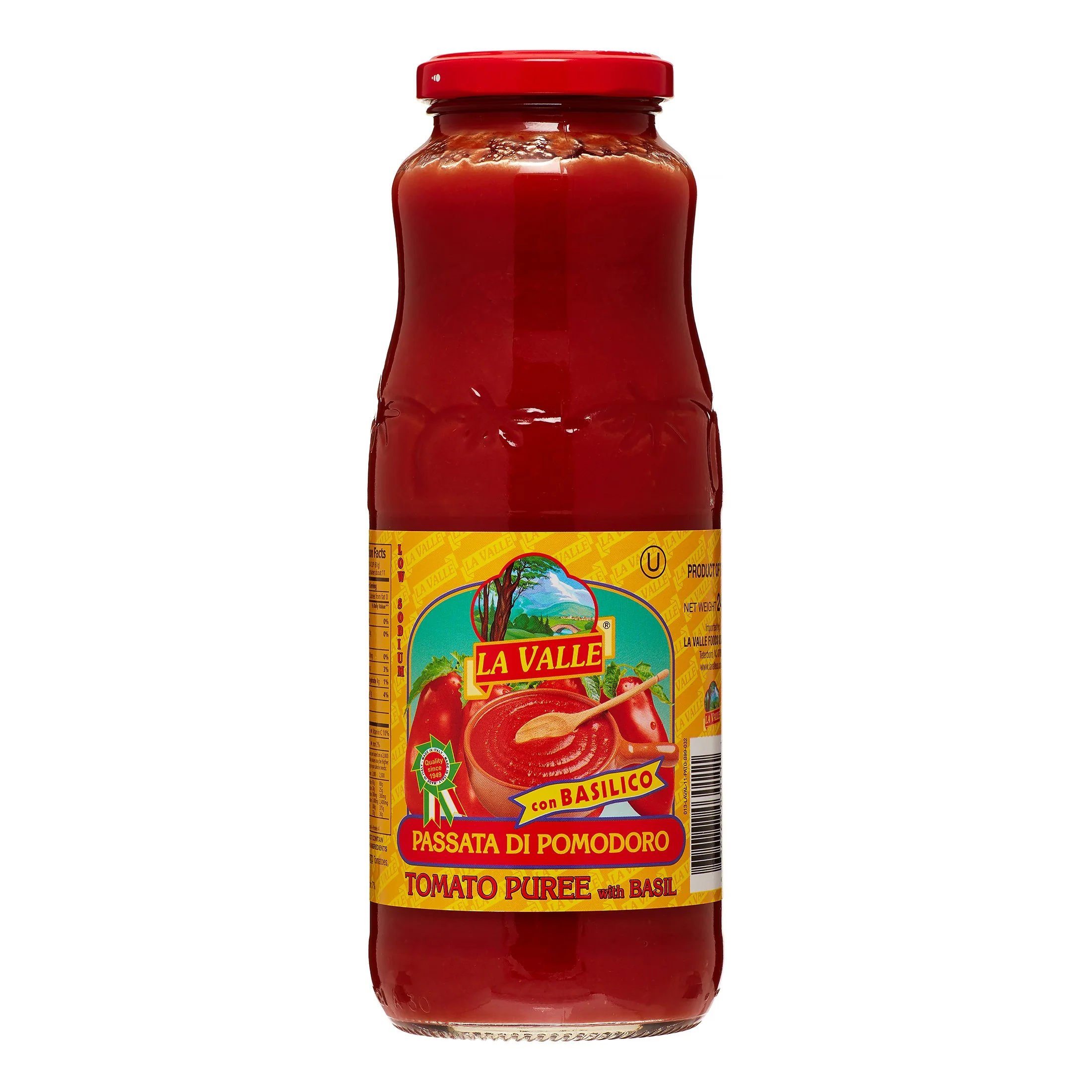 La Valle Tomato Puree, Passata di Pomodoro, 24 oz