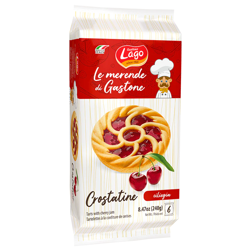Lago Crostatine, Tarts with Cherry Jam, 8.46 oz | 6 x 1.41 oz
