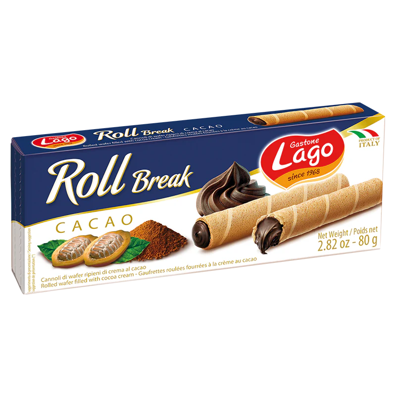Lago Roll Break Chocolate, 2.82 oz | 80g