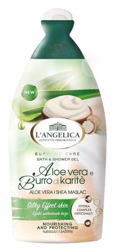 L'Angelica Aloe Vera & Shea Butter Body Wash, 16.9 oz | 500ml - Image 2