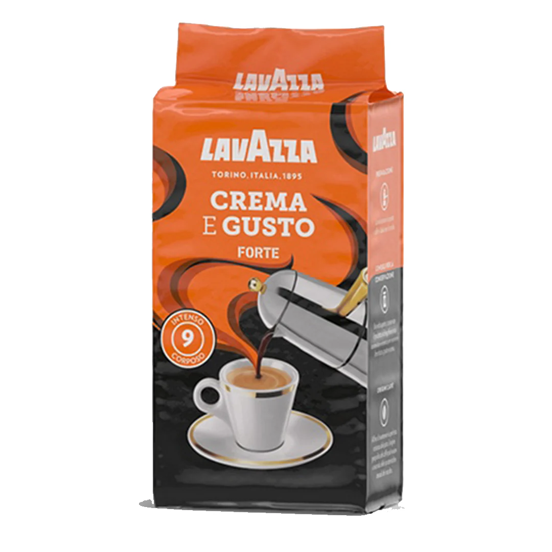 LavAzza Crema e Gusto Forte Brick, Ground Coffee, 8.8 oz | 250g