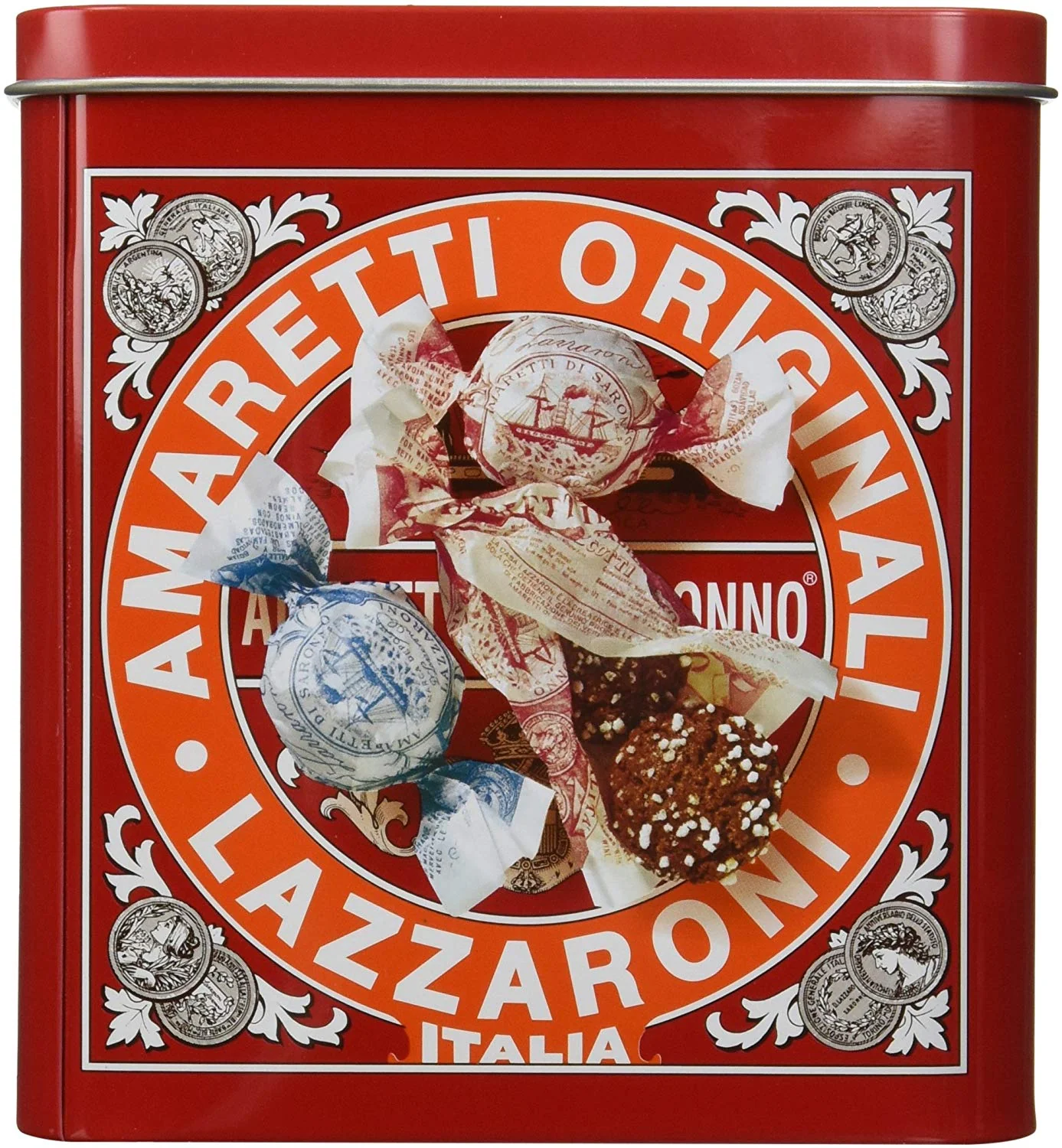 Lazzaroni Amaretti di Saronno Small Tin, 6 oz