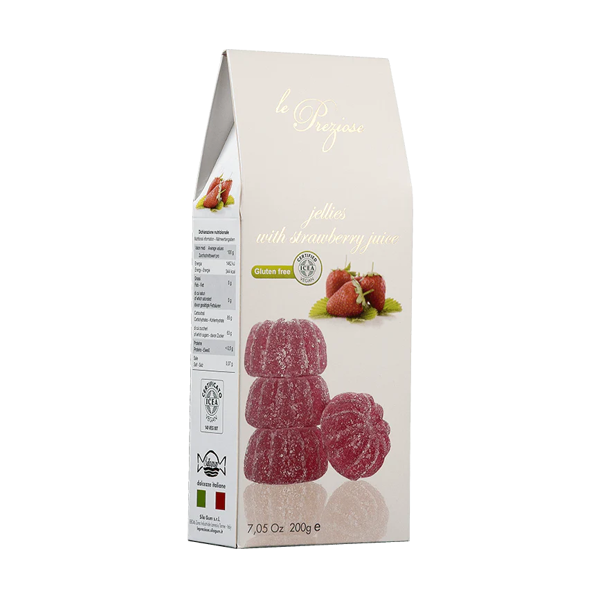 Le Preziose Jellies with Strawberry Juice, 7.05 oz | 200g