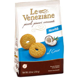 Le Veneziane Gluten Free Coconut Cookies, 8.8 oz | 250g
