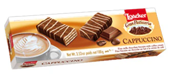 Loacker Cappuccino Milk Chocolate Biscuits, 3.53 oz | 100g - Image 2