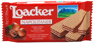 Loacker Hazelnut Wafer, 45g