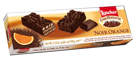 Loacker Patisserie Noir Orange Dark Chocolate Wafer, 3.53 oz | 100g - Image 2