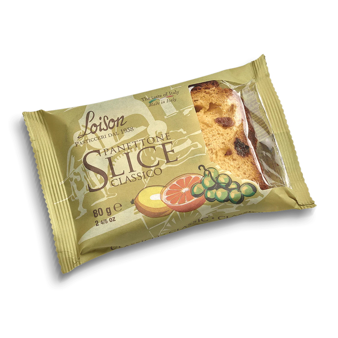Loison Panettone by the slice Classic, 2 4/5 oz | 80g