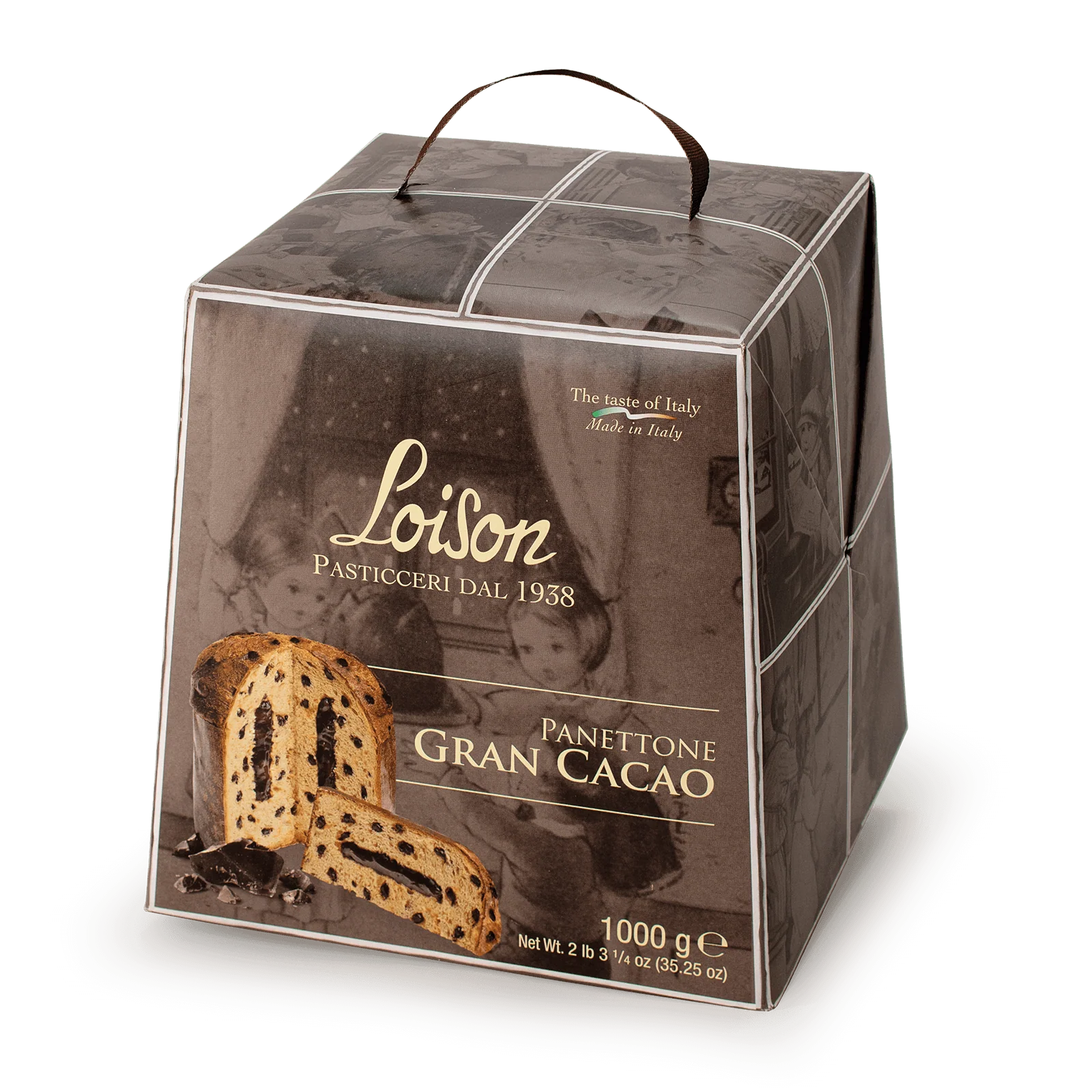 Loison Panettone Gran Cacao, Chocolate Filling, 35.25 oz | 1 kg