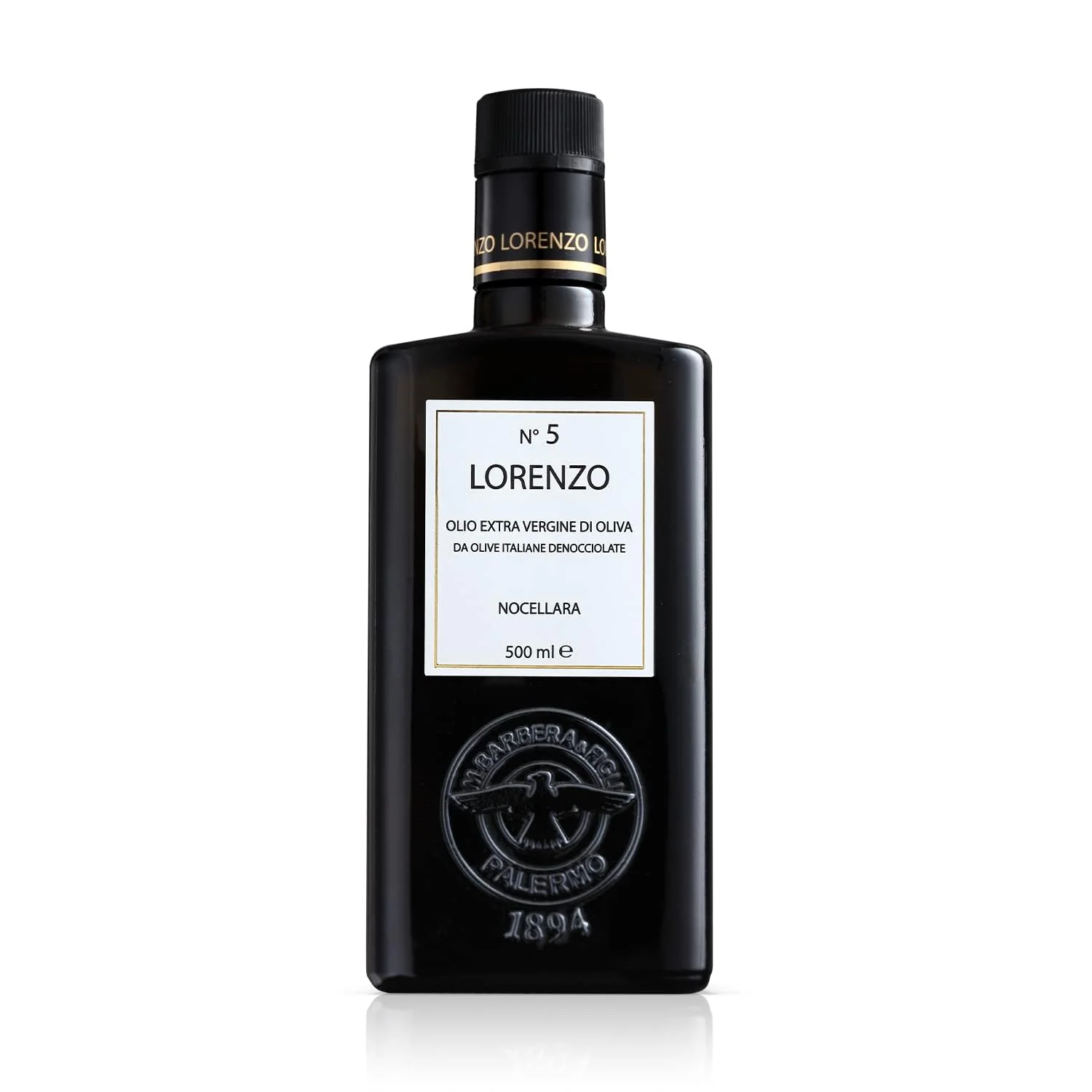Lorenzo N. 5 Extra Virgin Olive Oil, Nocellara Del Belice, 16.9 fl oz | 500ml
