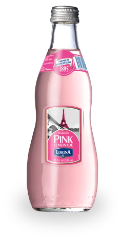 Lorina Premium French Soda Sparkling Pink Lemonade, 1LT