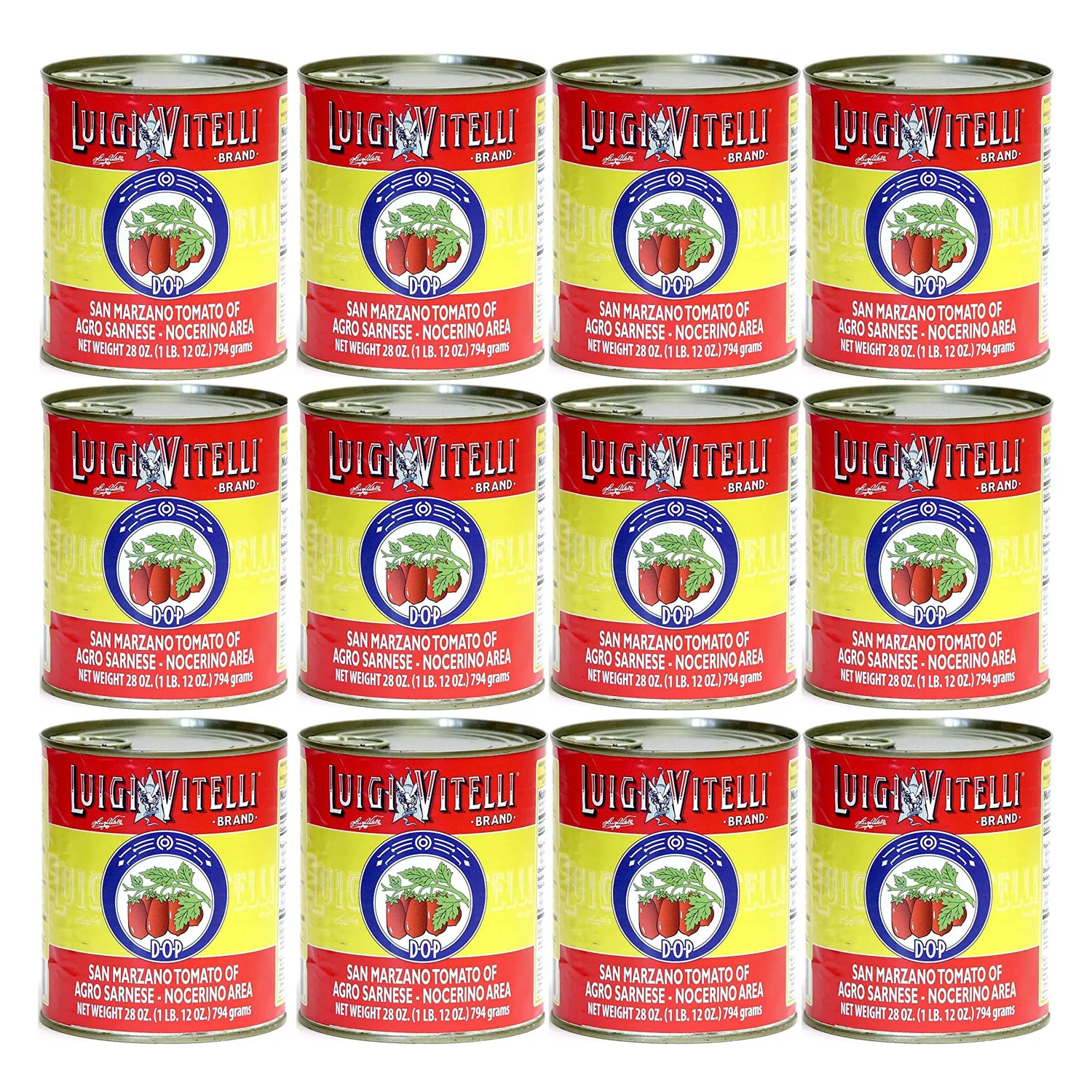Luigi Vitelli D.O.P. Certified San Marzano Italian Plum Tomatoes, 1 lb 12 oz. | 28 oz Can - Image 3