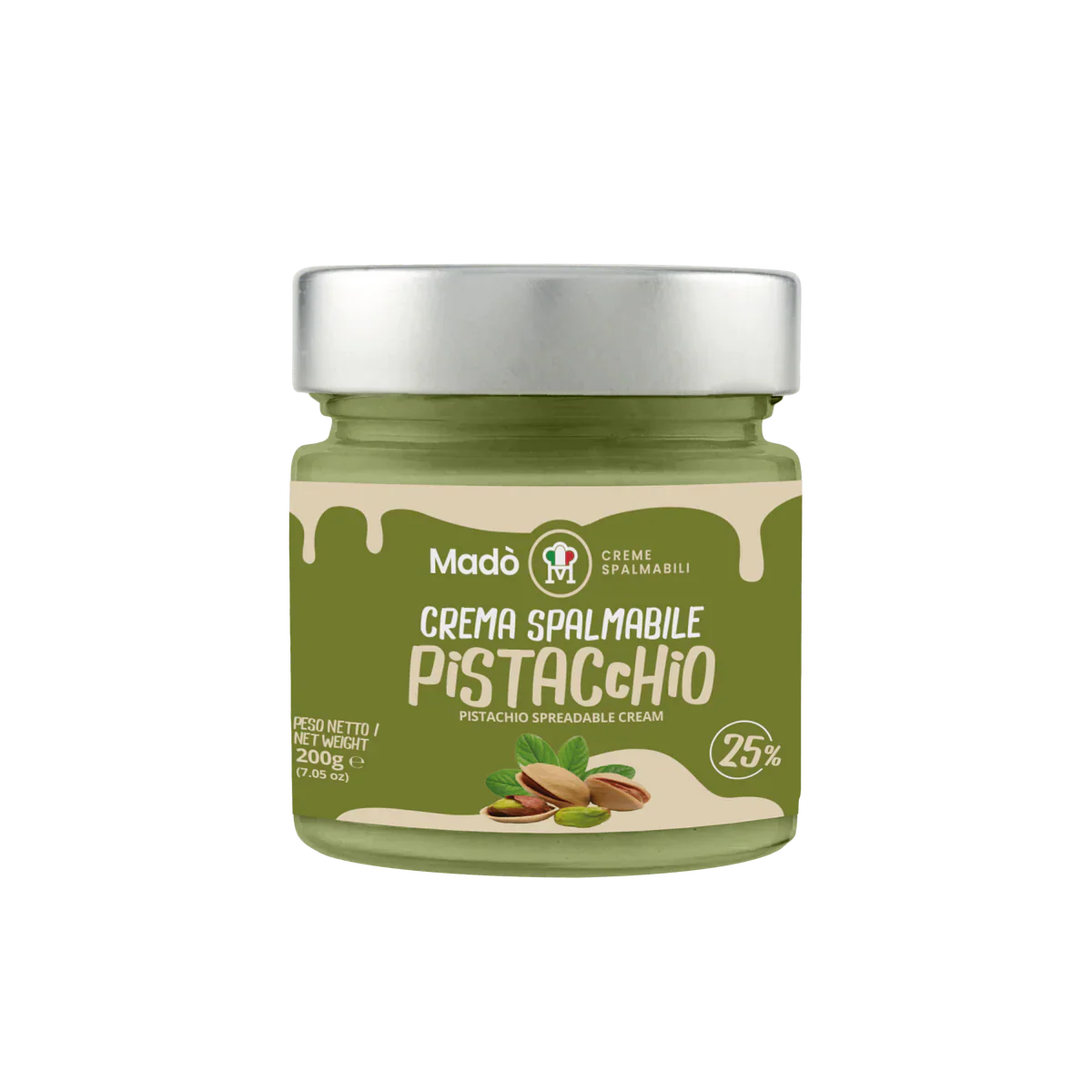 Mado Pistachio Cream Spread, 25% Pistachio, 7.05 oz | 200g