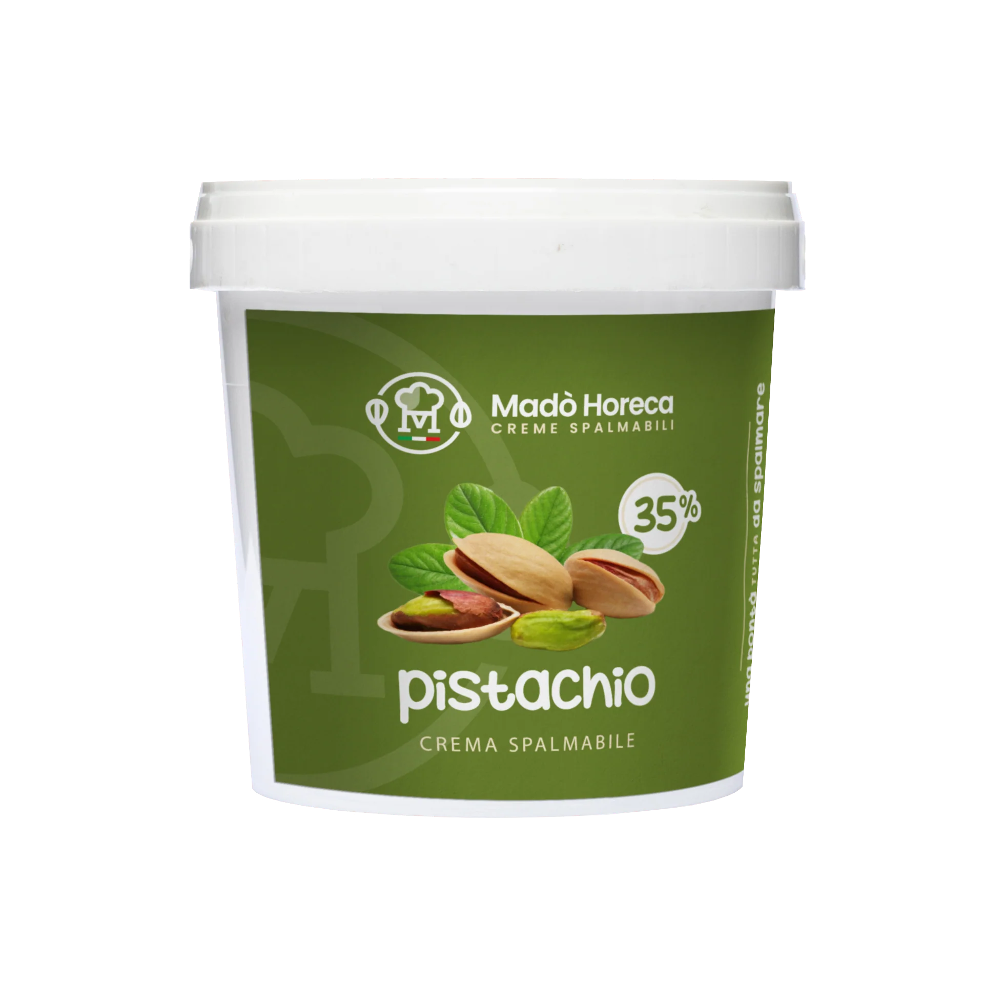 Mado Pistacchiello – Pistachio Cream Spread, 35% Pistachio, Gluten Free, Non-GMO, 3kg Bucket