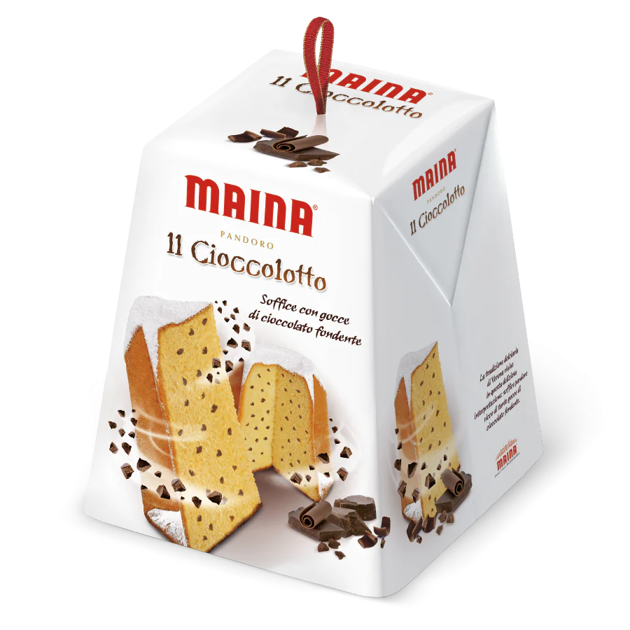 Maina Pandoro With Dark Chocolate Chips, il Cioccolotto, 26.45 oz | 750g