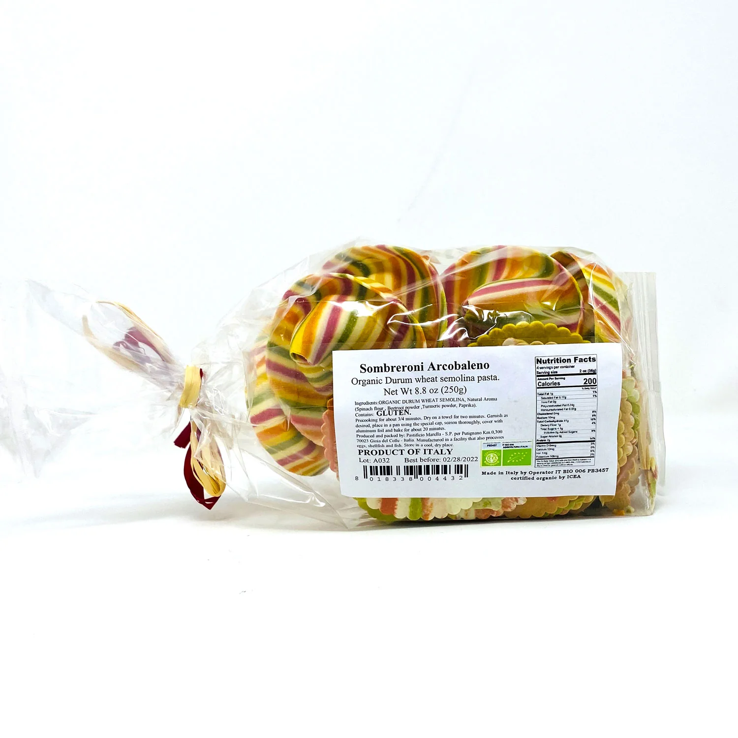 Marella Sombreroni Arcobaleno Organic Pasta from Italy, 14.1 oz - Image 3
