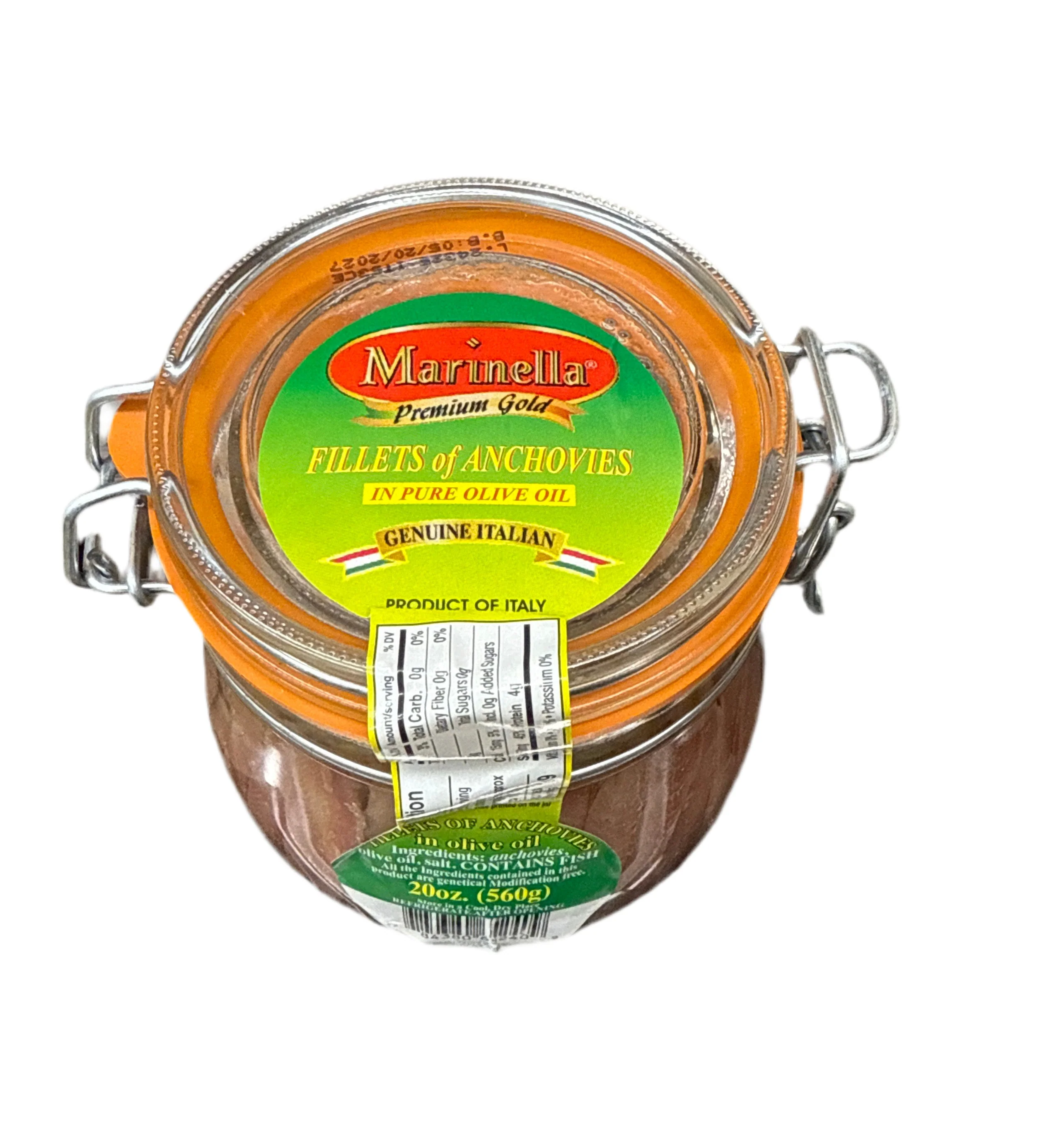 Marinella Fillets of Anchovies in Pure Olive Oil, 19.7 oz | 560g jar - Image 2