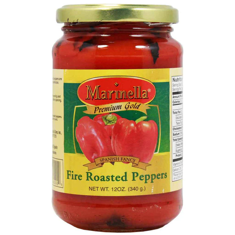 Marinella Fire Roasted Peppers, 12 oz