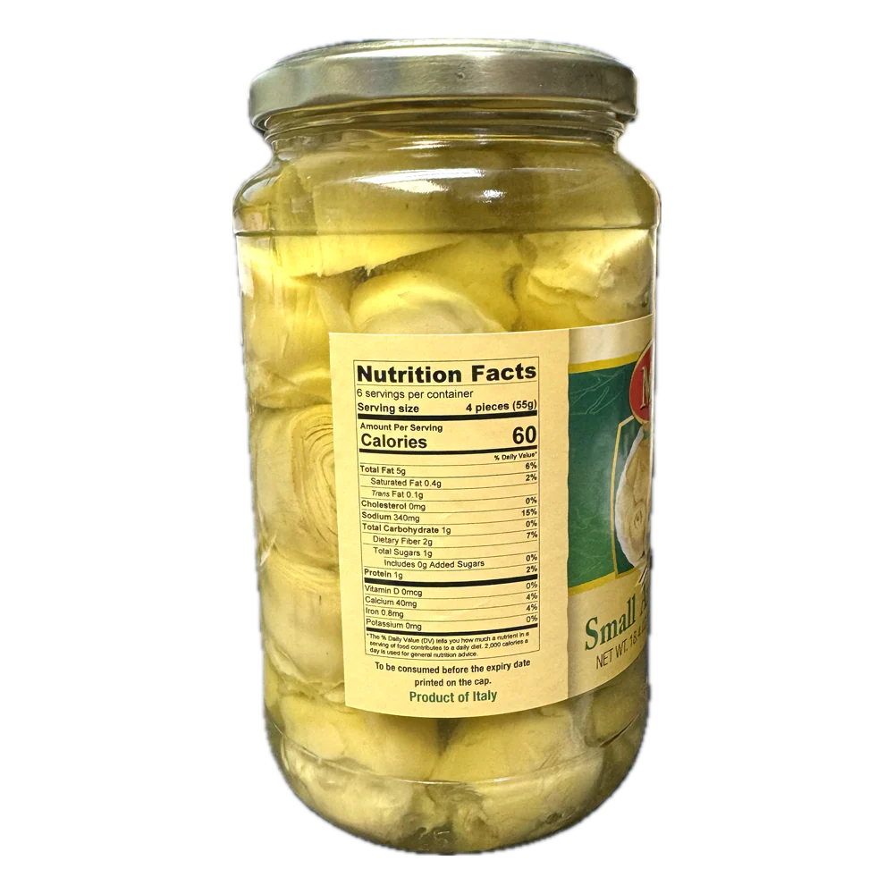 Marinella Small Artichoke Hearts in Sunflower Oil, 18.4 oz | 520g - Image 3