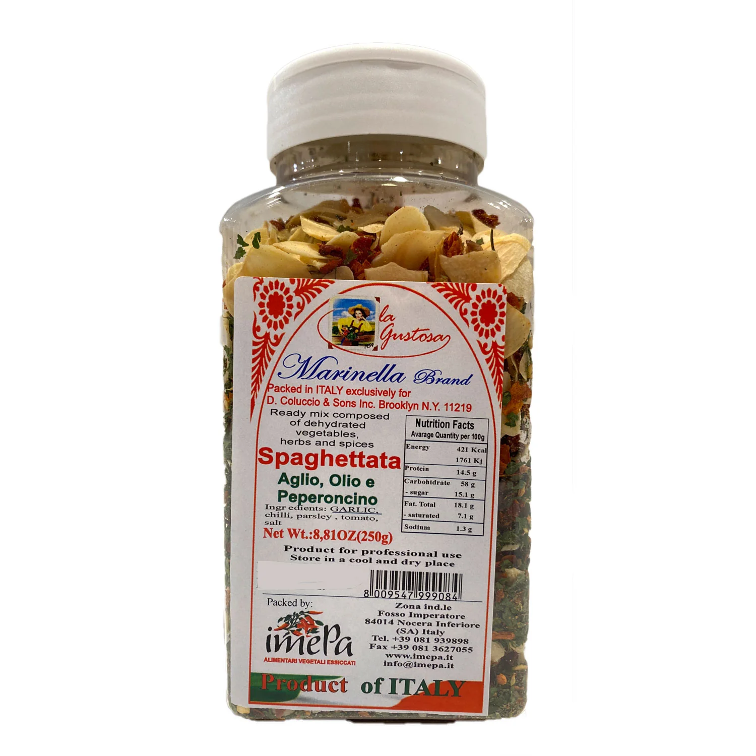 Marinella Spaghettata alla Aglio, Olio e Peperoncino, Ready Mix, 10.58 oz | 300g - Image 3
