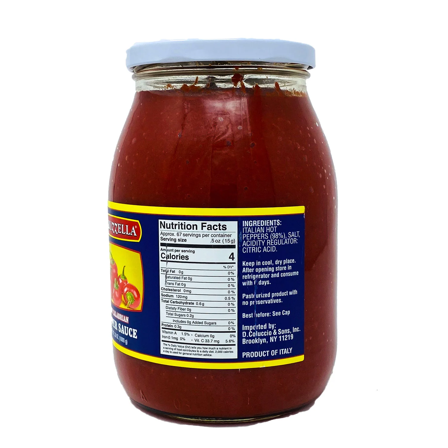 Maruzella 100% Calabrian HOT Pepper Sauce, 35 oz | 1000g - Image 2