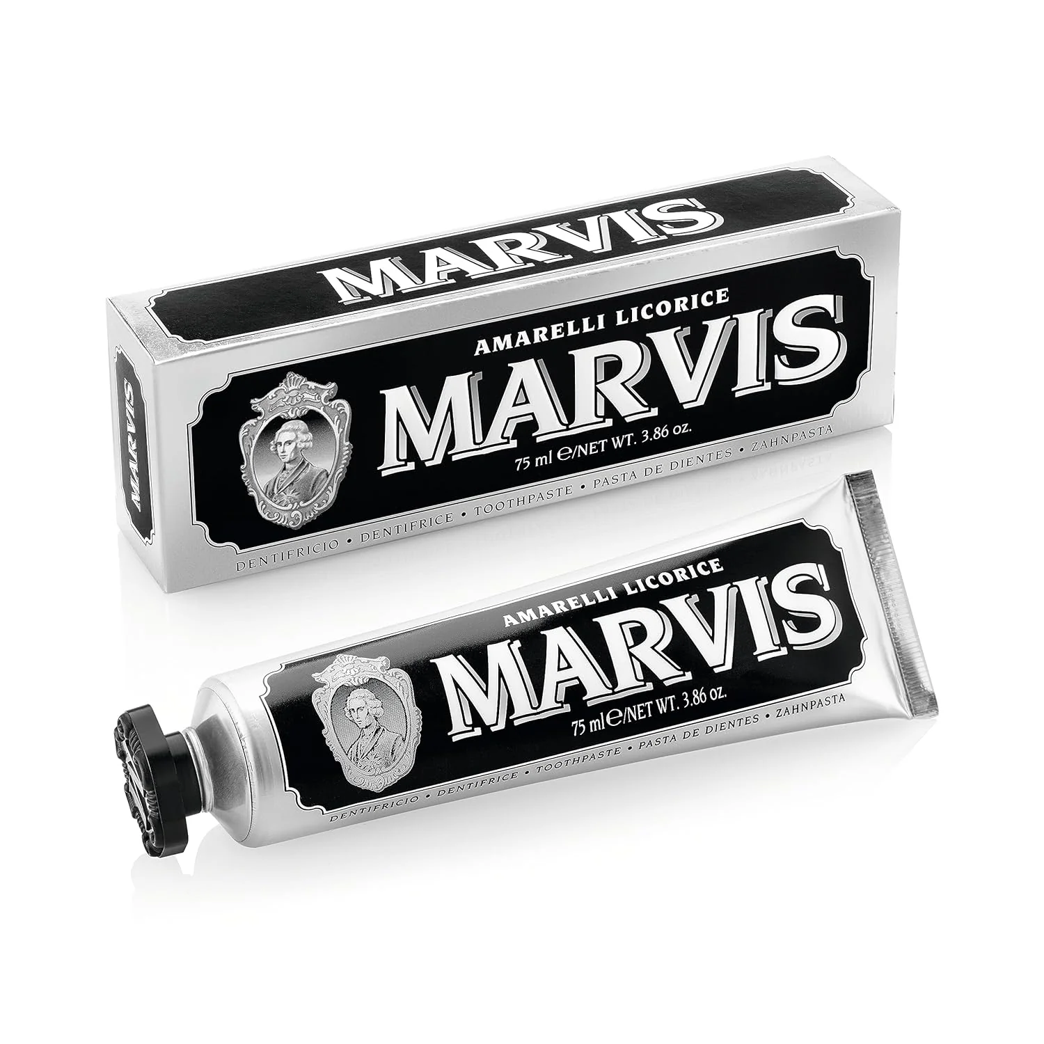 Marvis Amarelli Licorice Toothpaste, 3.86 oz | 75ml - Image 3