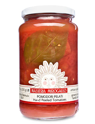 Masseria Mirogallo Hand Peeled Tomatoes, 100% Italian Tomatoes, Glass Jar, 18.70 oz | 530 ml - Image 2