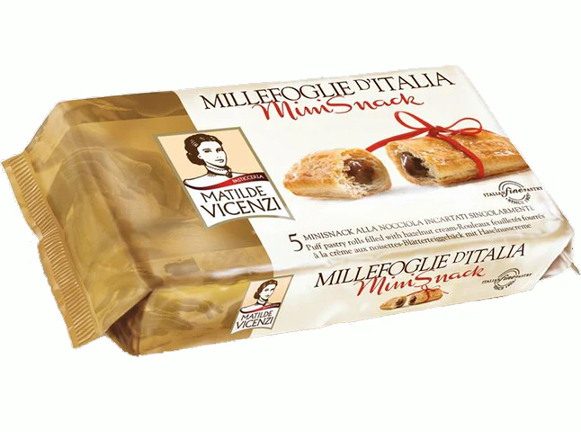 Vicenzi Puff Pastry, Hazelnut Cream, 125g