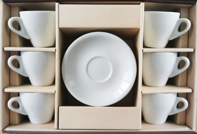 Milano Style Espresso Cups and Saucers, Set of 6 - Image 5
