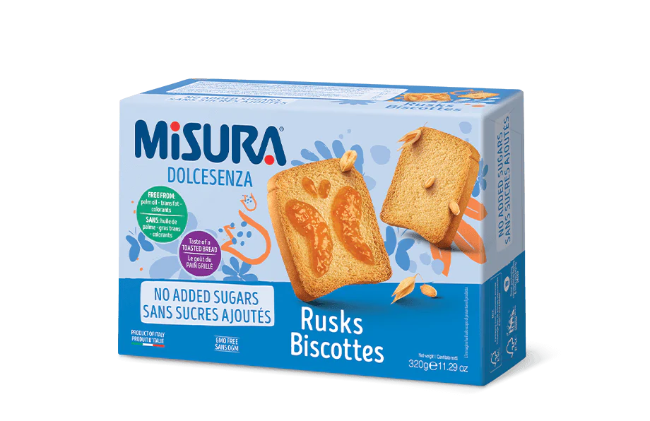 Misura Rusks Toast, No Sugar Added, 11.29 oz | 320g