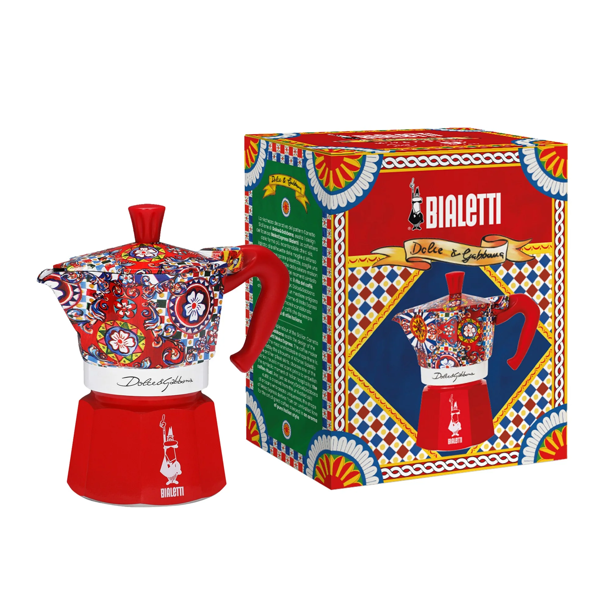 Bialetti Moka Dolce & Gabbana Stovetop Espresso Maker, Carretto - Image 2