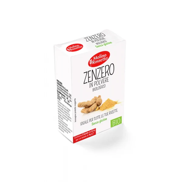 Molino Rossetto Organic Ginger Powder, Gluten Free, 2 x 2.5g Box