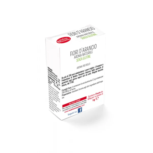 Molino Rossetto Orange Flower Extract, Gluten Free, 2 x 2.5g Box - Image 2