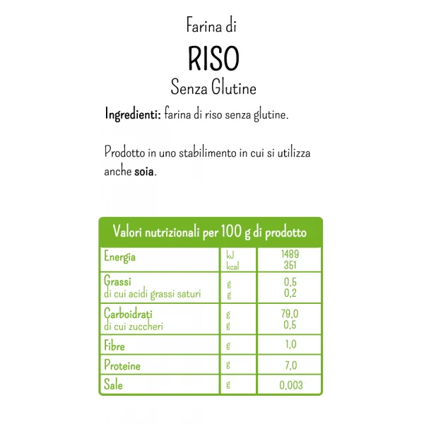 Molino Rossetto Rice Flour Gluten Free, Farina Di Riso, 17.64 oz | 500g - Image 3