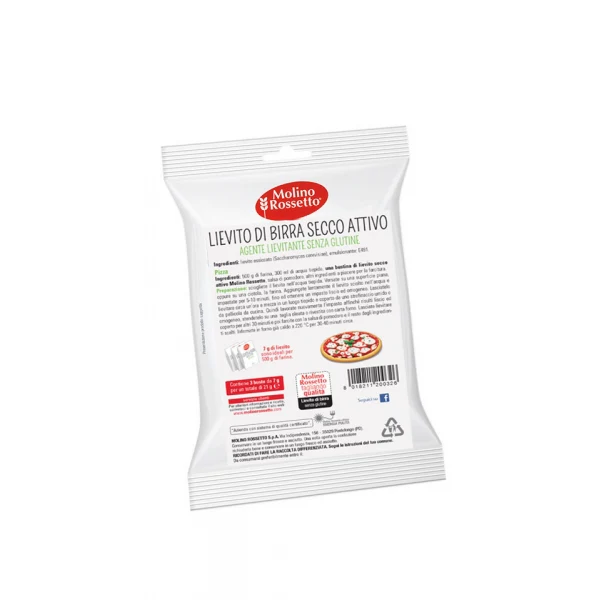Molino Rossetto Brewery's Yeast for Pizza, Lievito di Birra Pizza, 3x7g - 21g - Image 2