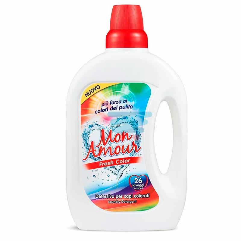 Mon Amour Detergent for Washing Machine Active Color, Lavatrice, 26 Loads, 1.560 Liter