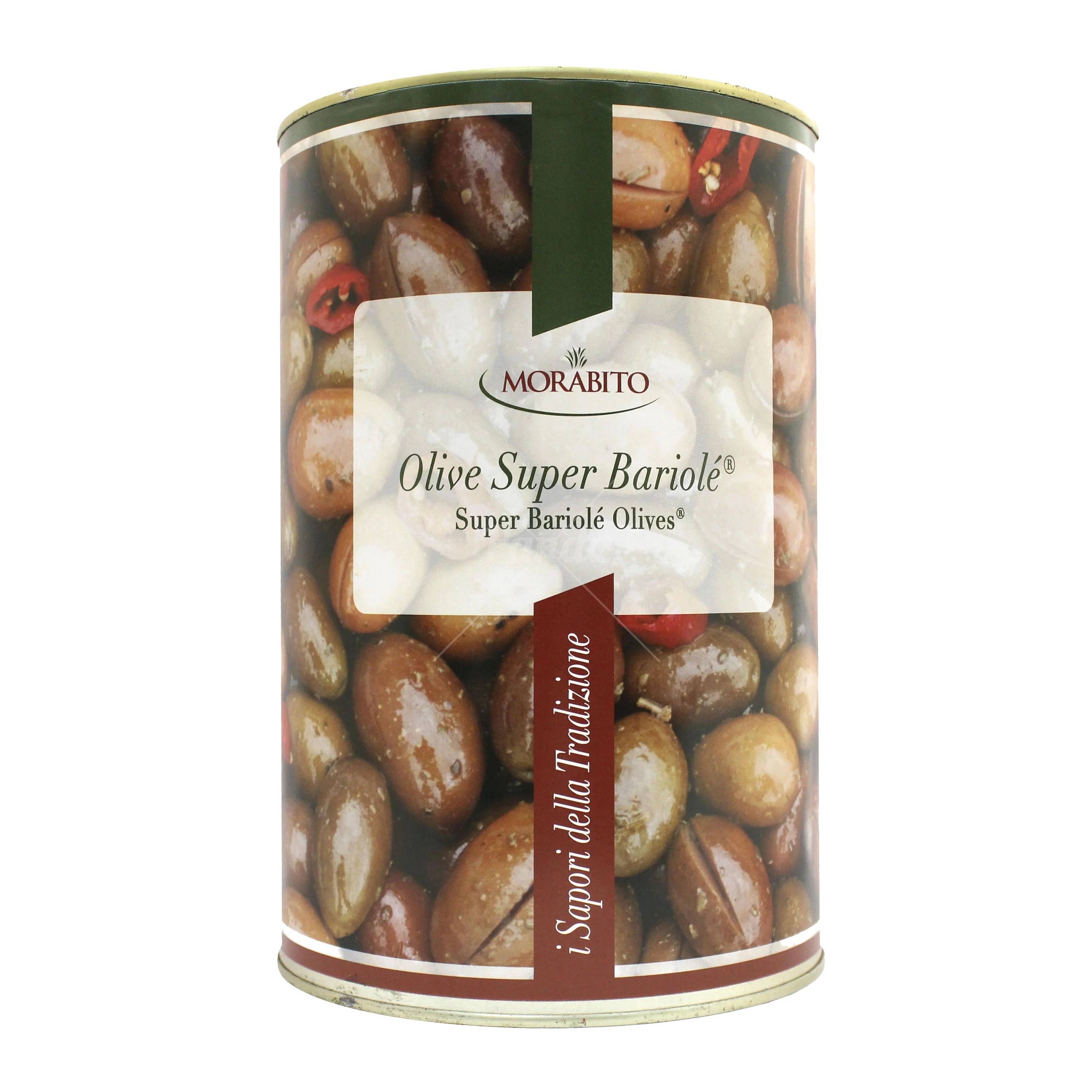 Morabito Super Bariolé Olives, 5.5 lb Tin - Image 2