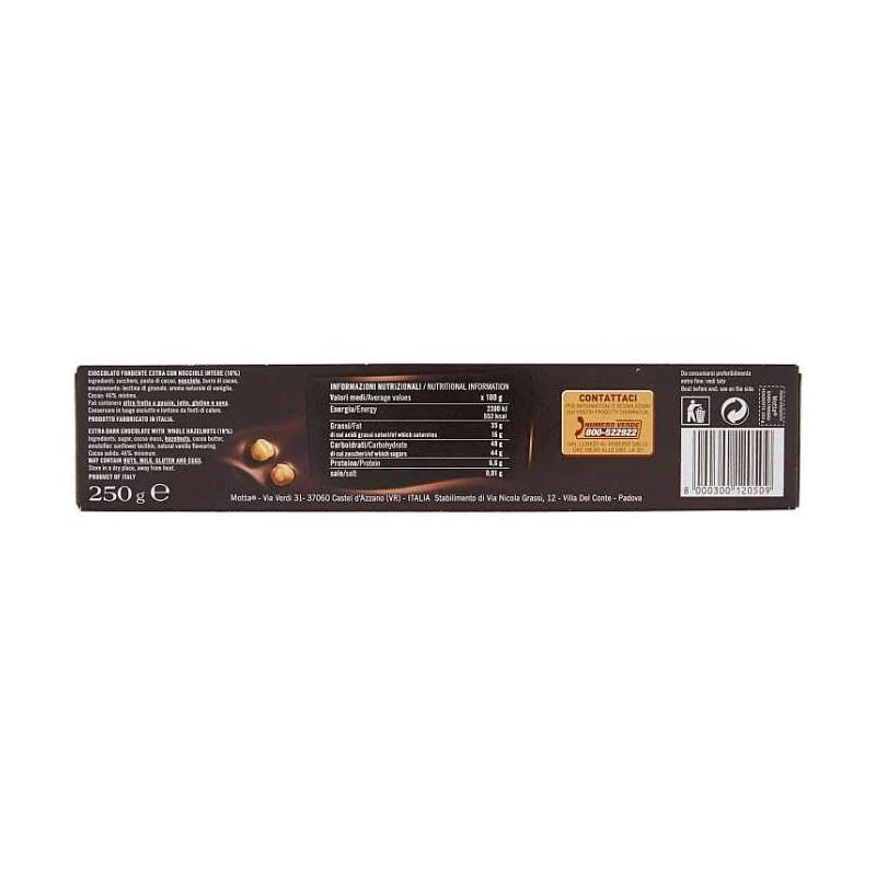 Motta Trinidad Dark Chocolate with Whole Hazelnuts, 8.8 oz - Image 2
