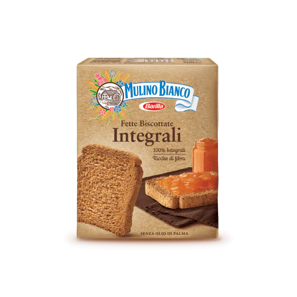 Mulino Bianco Fette Biscottate Intergrali, Whole Wheat Toast, 11 oz | 315g