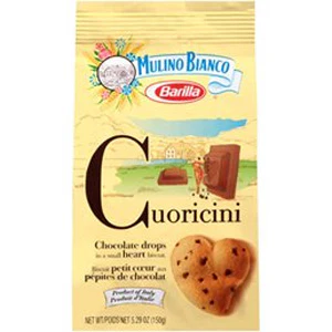 Mulino Bianco Cuoricini, Heart Cookies With Chocolate Chips, 7.05 oz | 200g