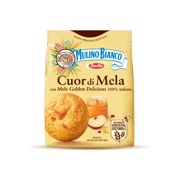 Mulino Bianco Cuor di Mela con Pezzetti di Mela, 8.82 oz | 250g
